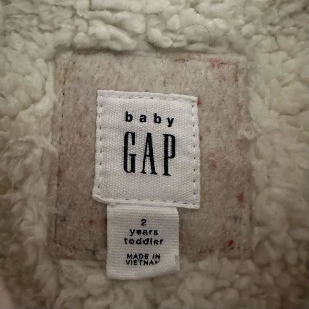 Gap Toddler Speckle Sherpa-Lined Car Coat size 2T - Picture 6 of 11